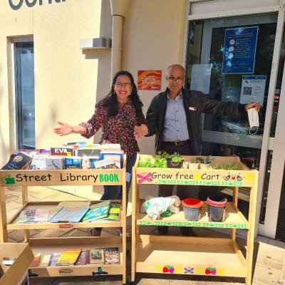 Grow Free Cart and Street Library