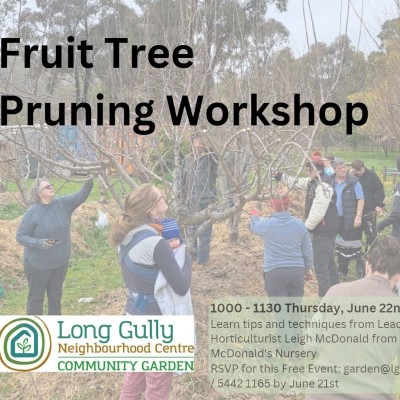 PRUNING WORKSHOP - Long Gully Community Garden